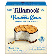 TILLAMOOK: Vanilla Bean Ice Cream Sandwich, 14 oz