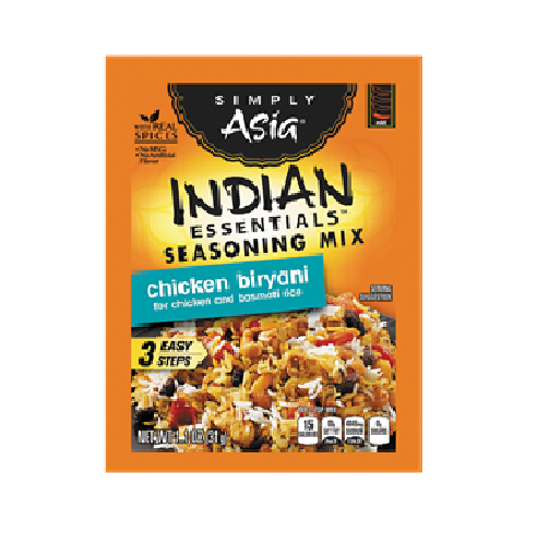 SIMPLY ASIA: Indian Essentials Chicken Biryani Seasoning Mix, 1.1 oz