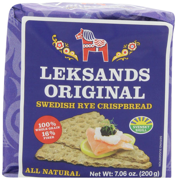 LEKSANDS: Original Swedish Rye Crispbread, 7.06 oz