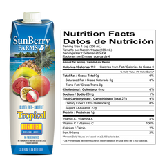 SUNBERRY FARMS: 100% Tropical Juice, 33.81 oz