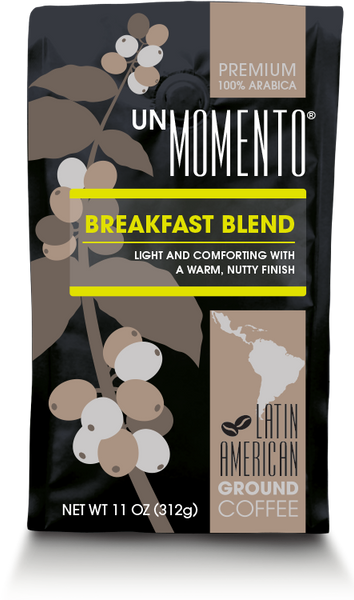 UN MOMENTO: Breakfast Blend Ground Coffee, 11 oz