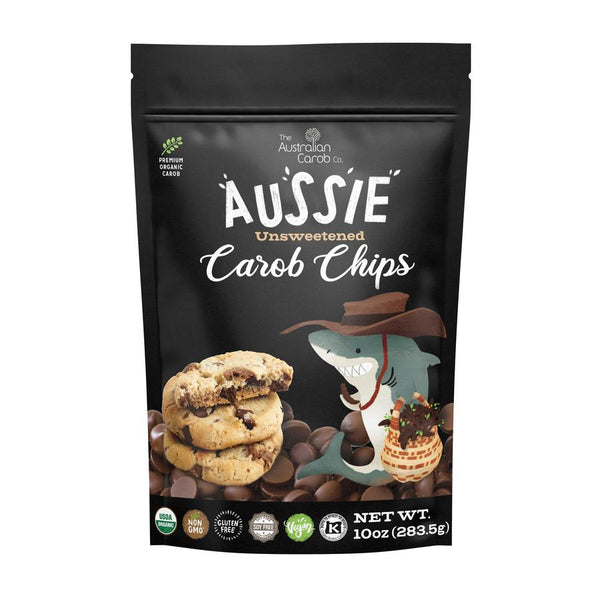 AUSTRALIAN CAROB CO: Chips Carob Unsweetened, 10 oz