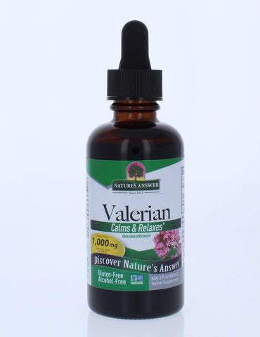 NATURES ANSWER: Valerian Root Alcohol Free, 2 oz