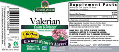 NATURES ANSWER: Valerian Root Alcohol Free, 2 oz