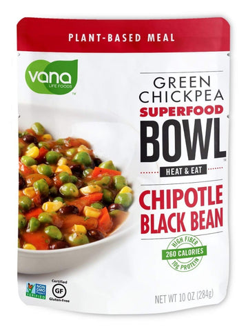 VANA LIFE FOODS: Green Chickpea Superfood Bowl Chipotle Black Bean, 10 oz