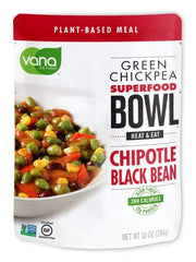 VANA LIFE FOODS: Green Chickpea Superfood Bowl Chipotle Black Bean, 10 oz