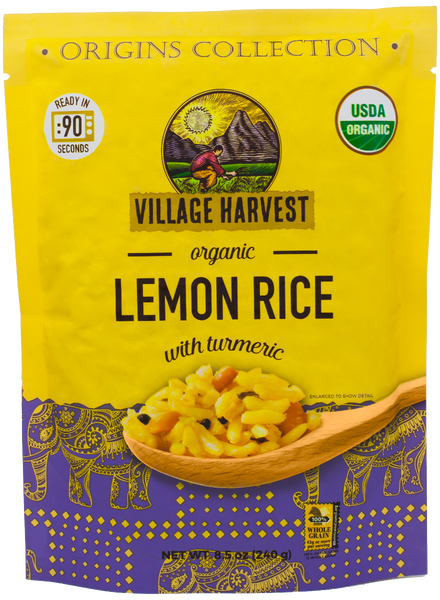 VILLAGE HARVEST: Rice Lemon RTE, 8.5 oz