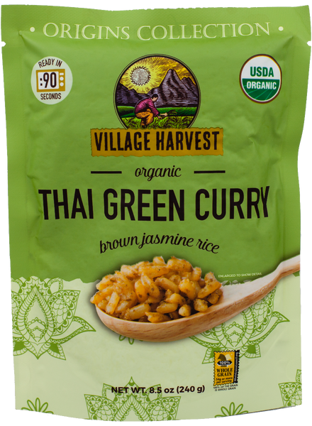 VILLAGE HARVEST: Curry RTE Thai Green Organic, 8.5 oz