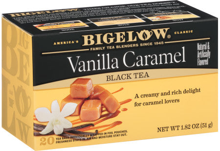 BIGELOW: Vanilla Caramel Black Tea 20 Bags, 1.82 oz