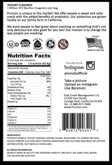 PRONUTZ: Yogurt Covered Pistachios With Added Probiotics, 3 oz